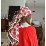 Foulard Jaipur grenat