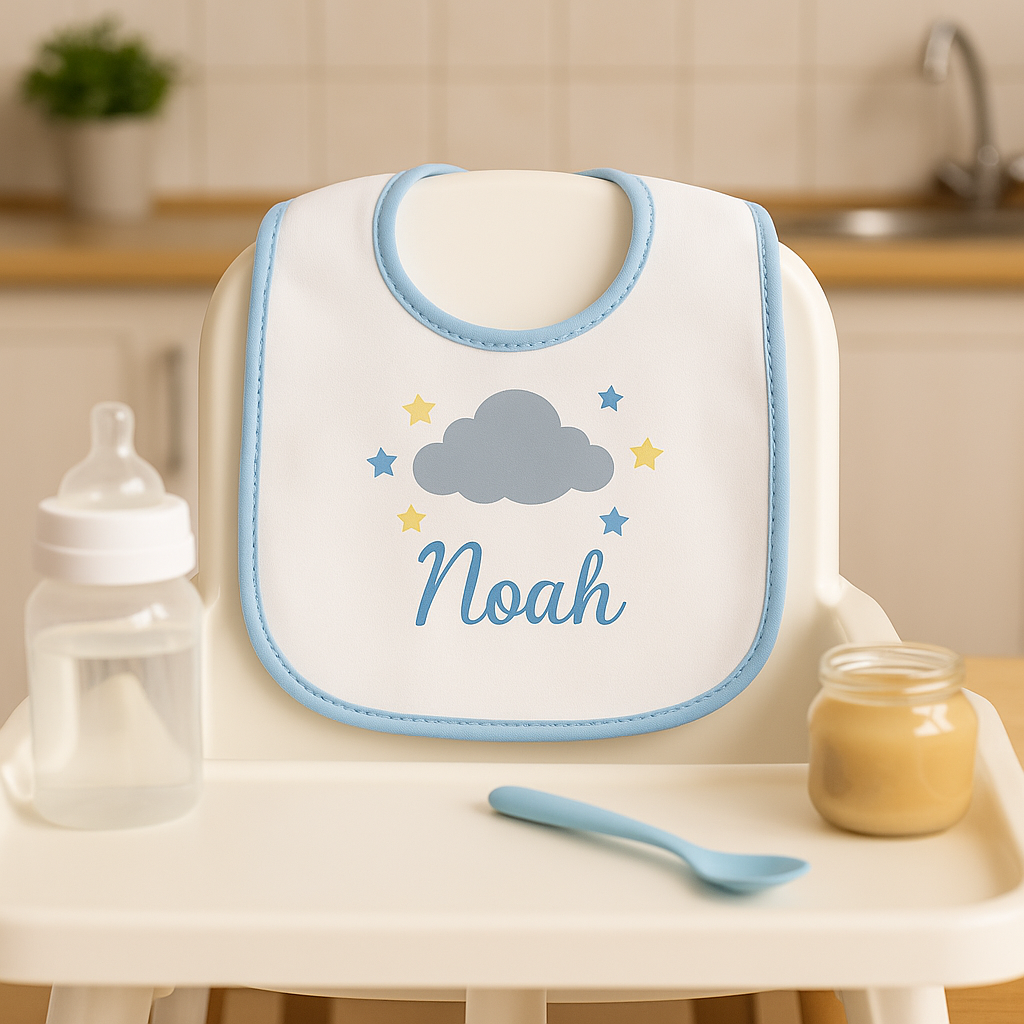 Bavoir bleu sublimation