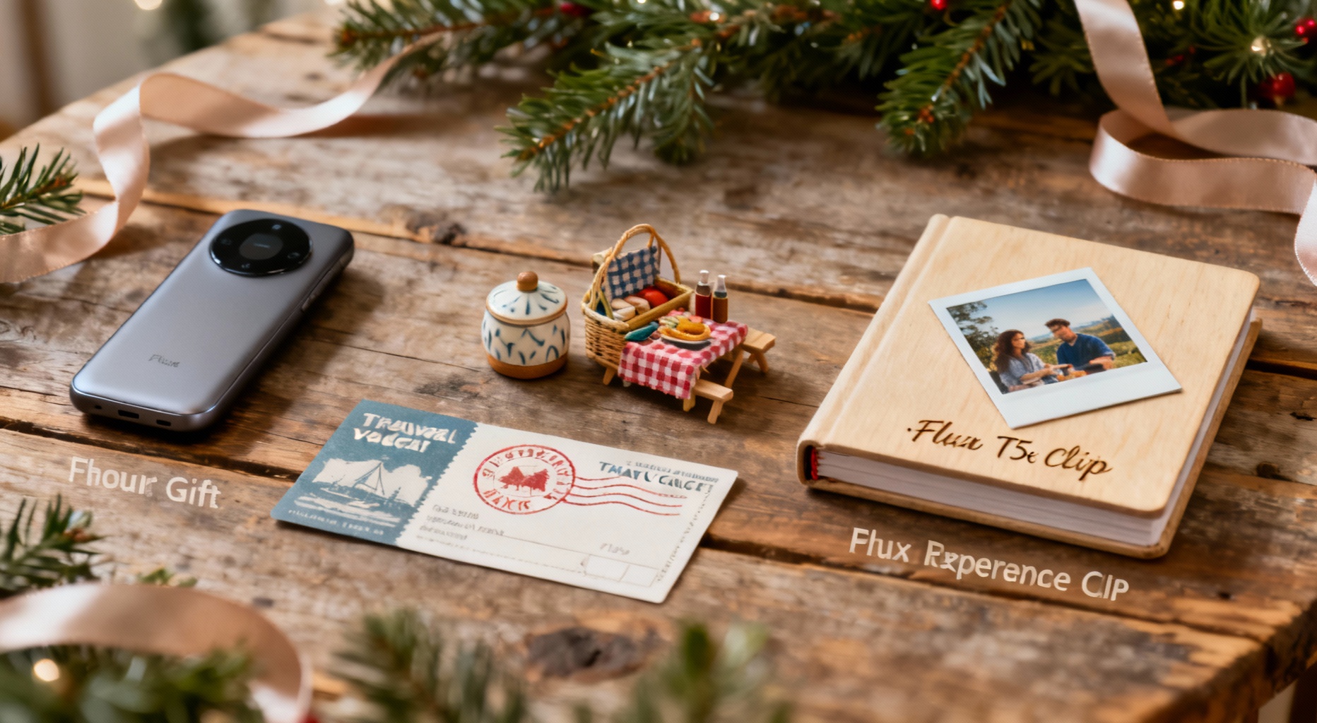 flatlay cadeaux noel pour couple