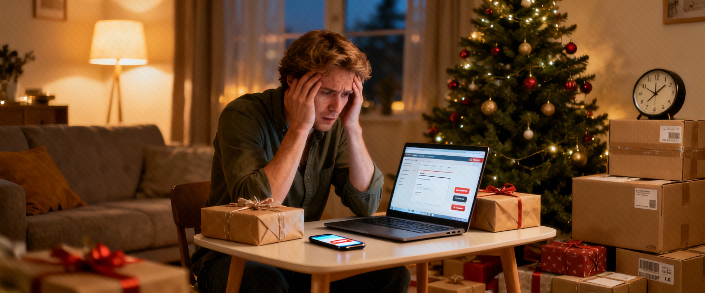 personne stressee cadeaux noel 24h