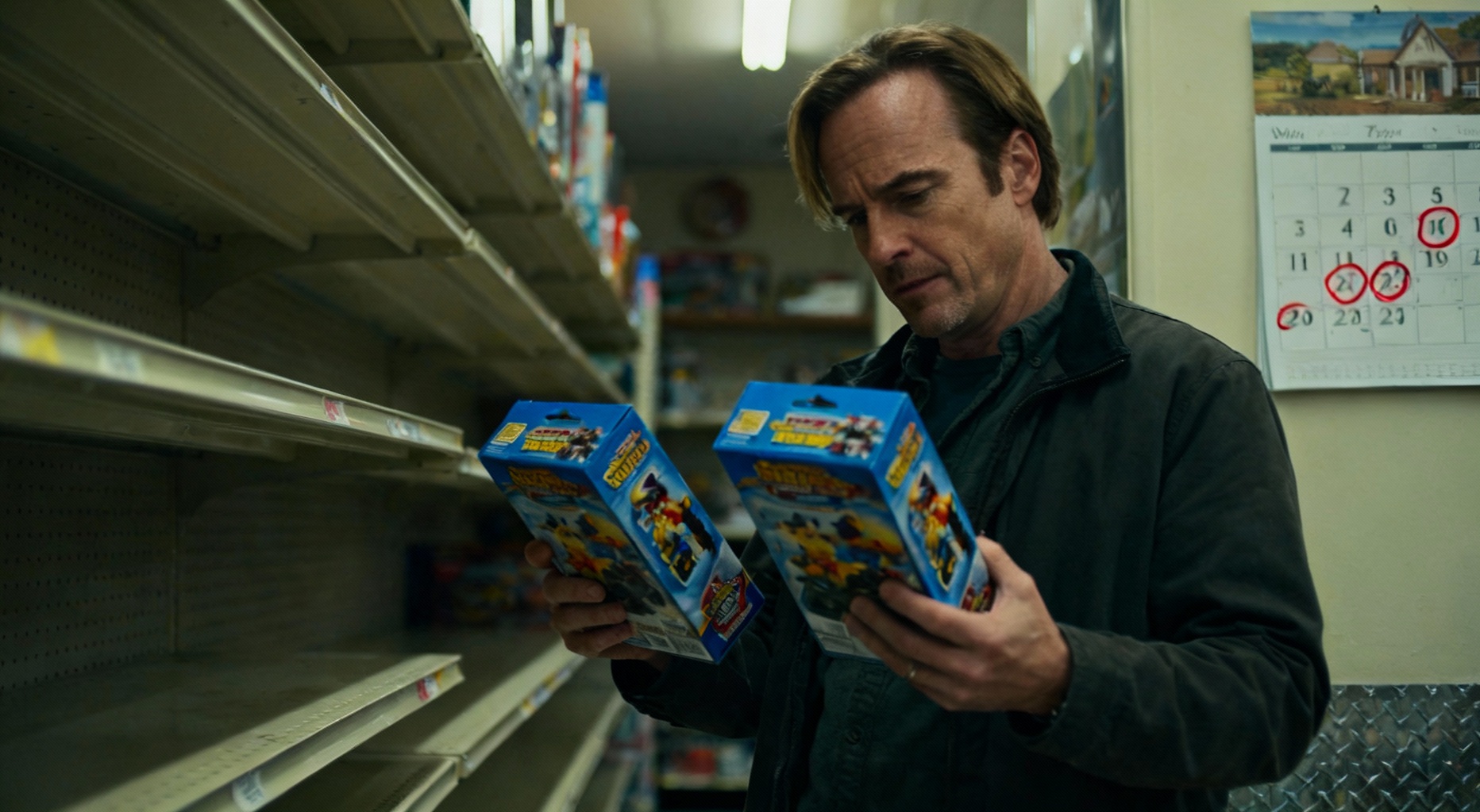 homme en magasin choisissant des cadeaux