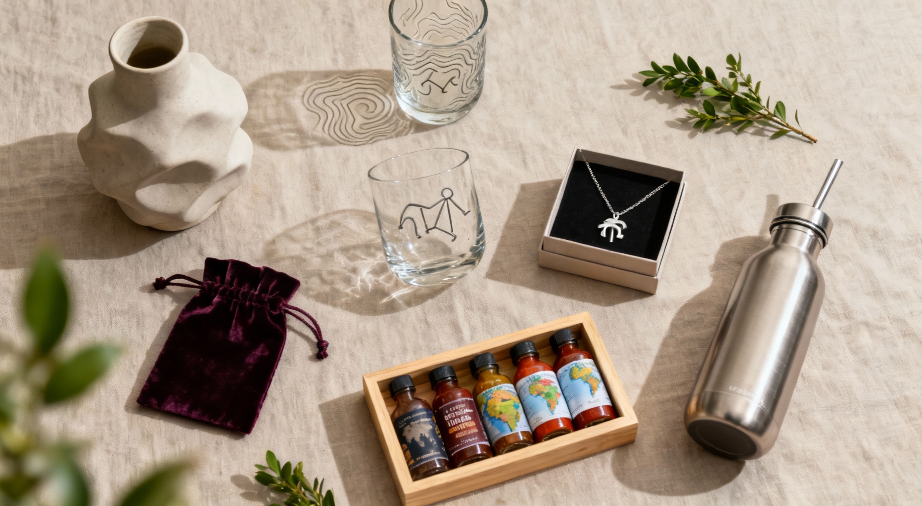 cadeaux noel femme flat lay