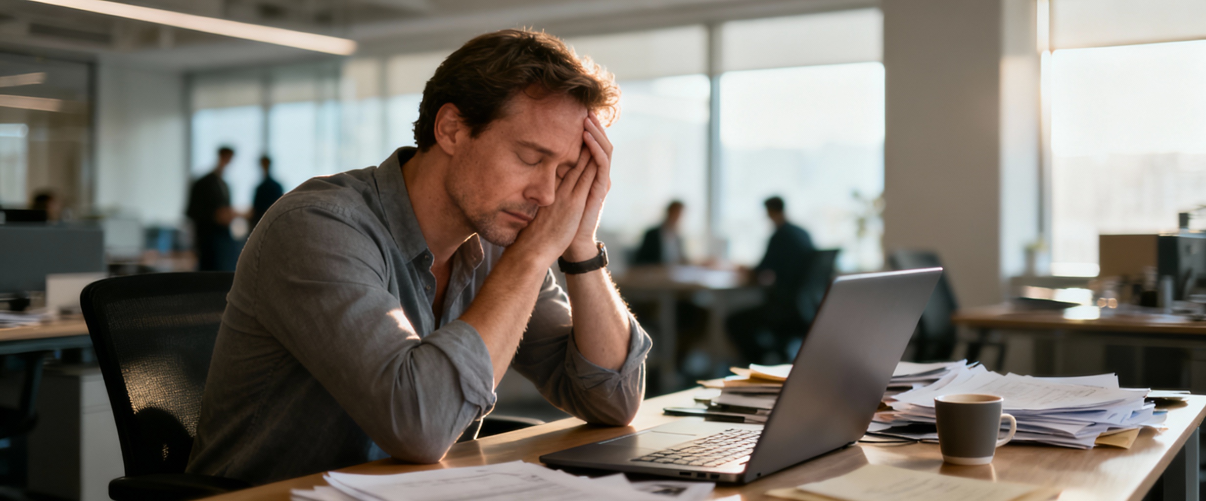 employe epuise au travail