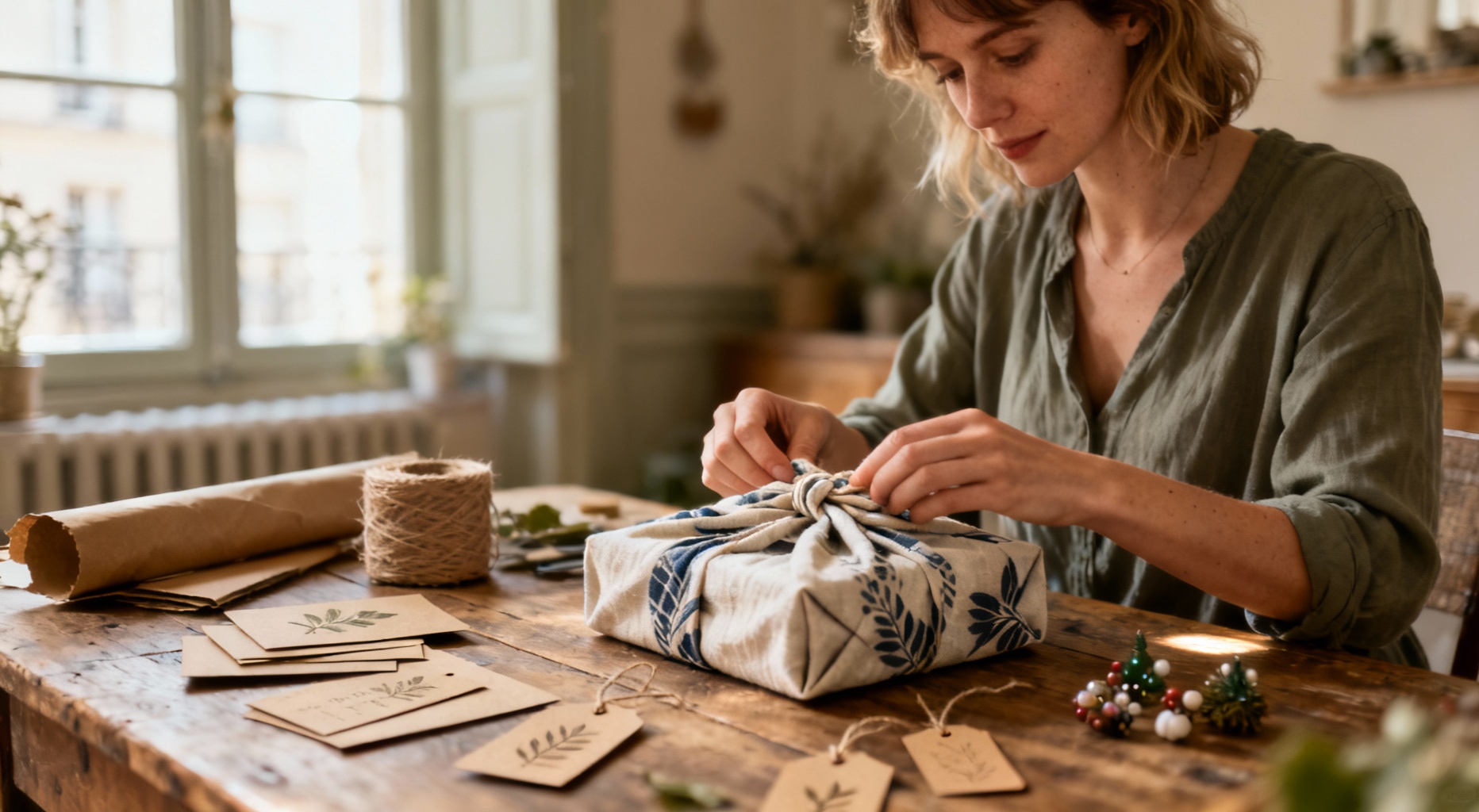 cadeau furoshiki eco responsable