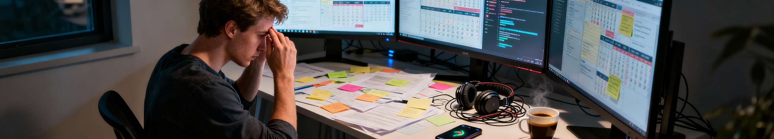 employe stresse au bureau