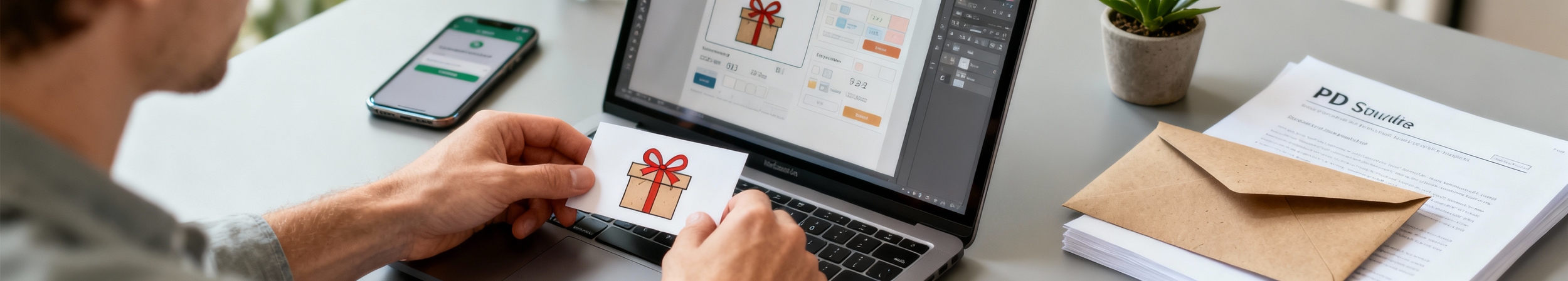 mains pres d une carte cadeau imprimable
