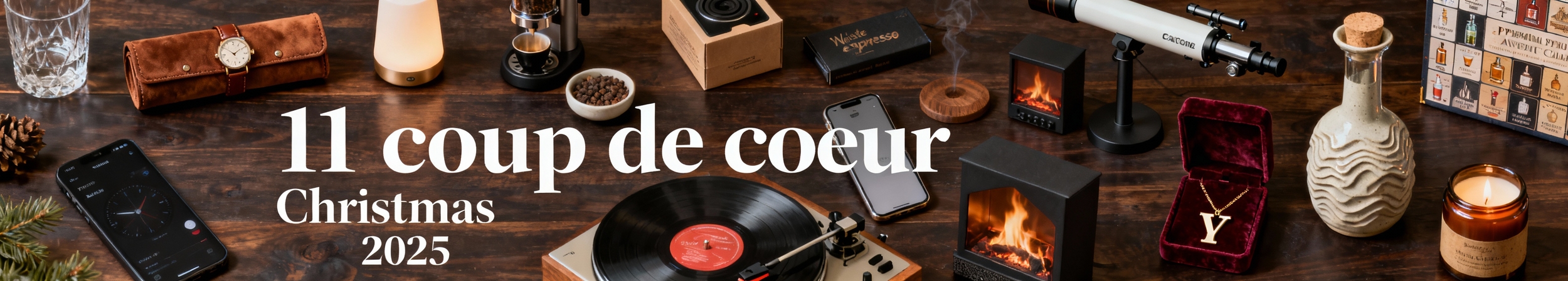 flat lay cadeaux noel 2025