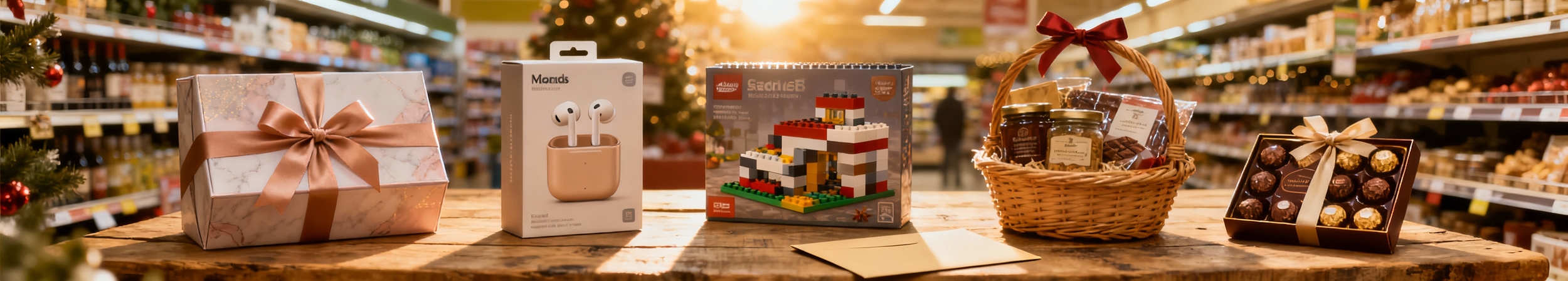 cadeaux noel en rayon supermarche