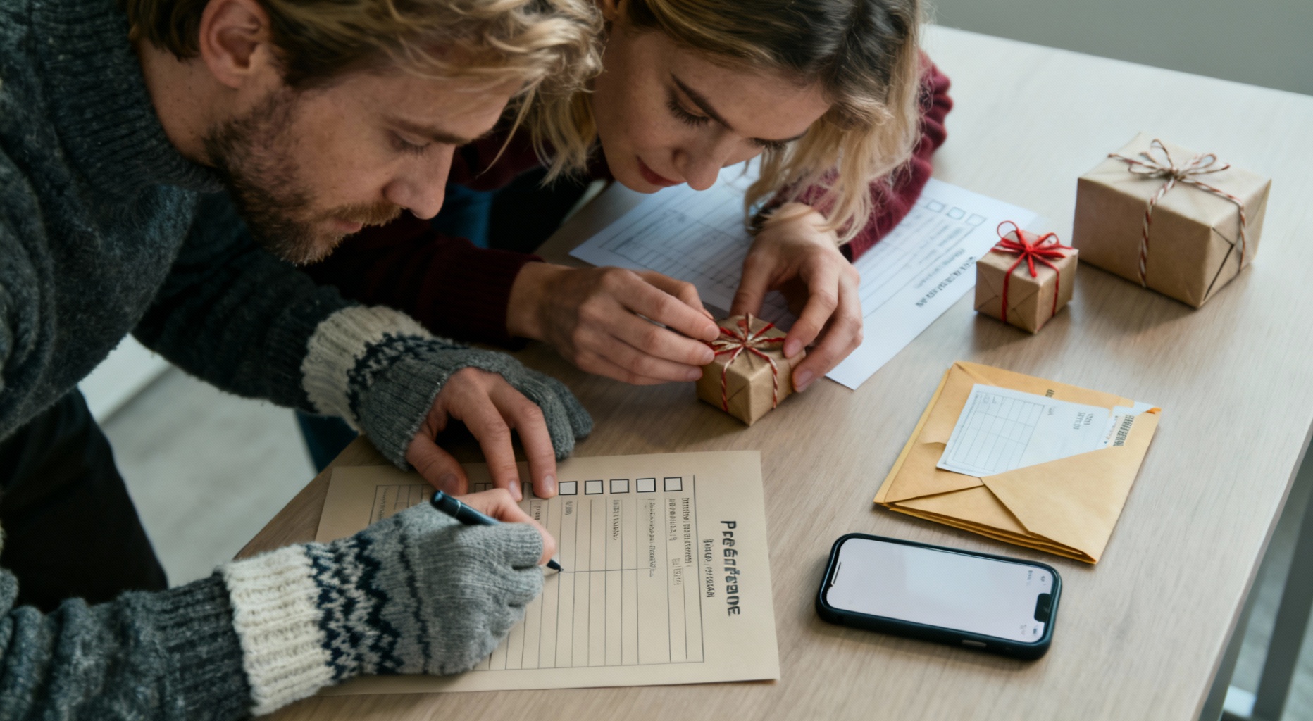 deux collegues au bureau secret santa