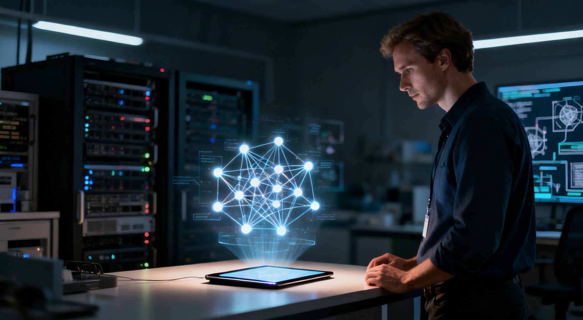 data scientist devant projection neurale