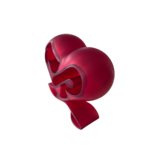 coeur dessus angle droit