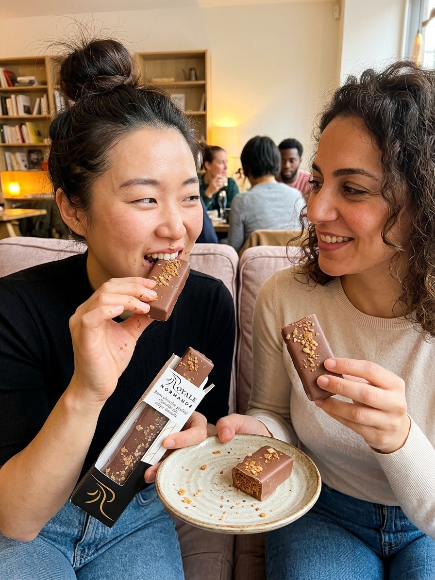346 - Barre chocolat praliné chocolat lait crêpe dentelle 40g (1)