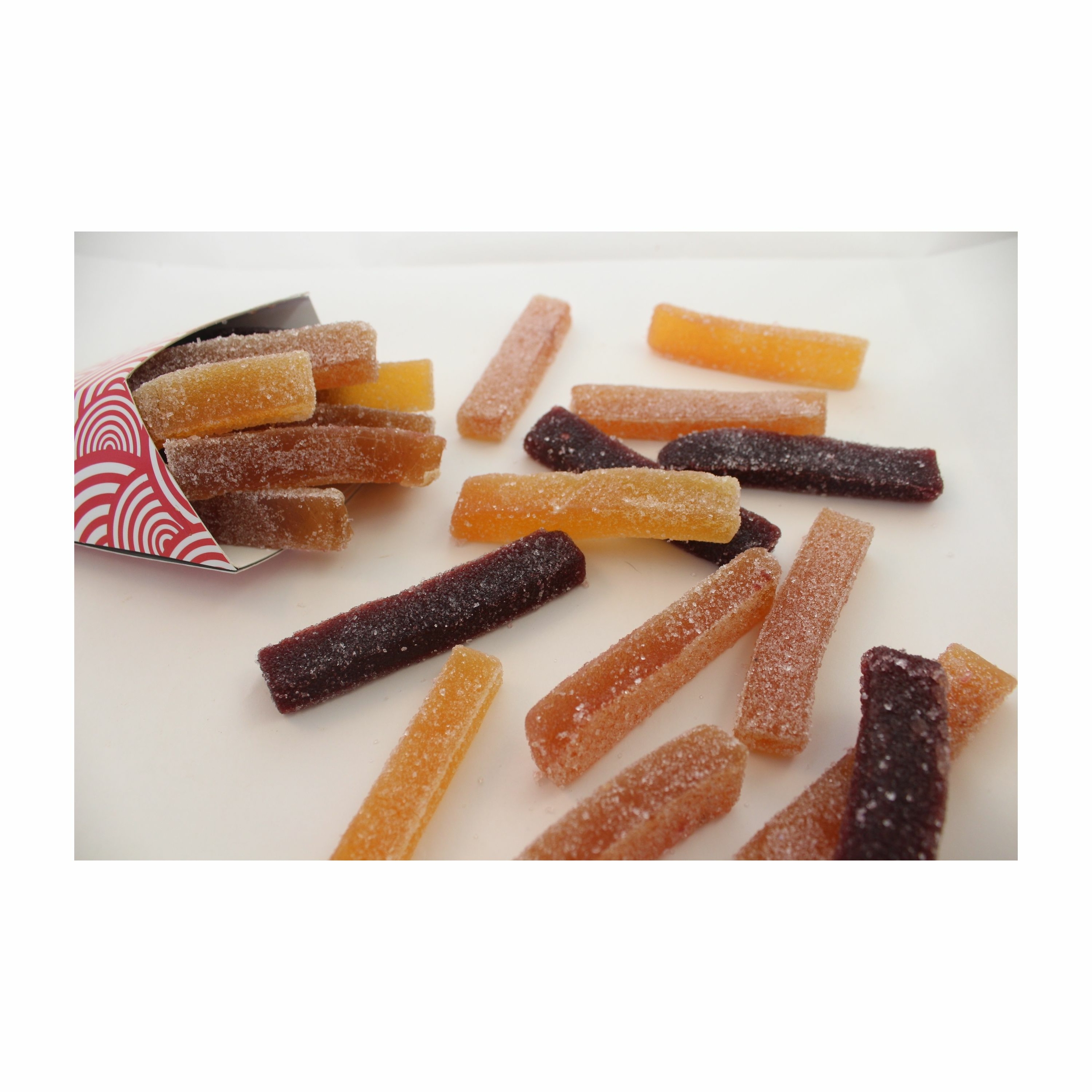PA160CC - CORNET PATES DE FRUITS - FORMES FRITES - 160g (18)