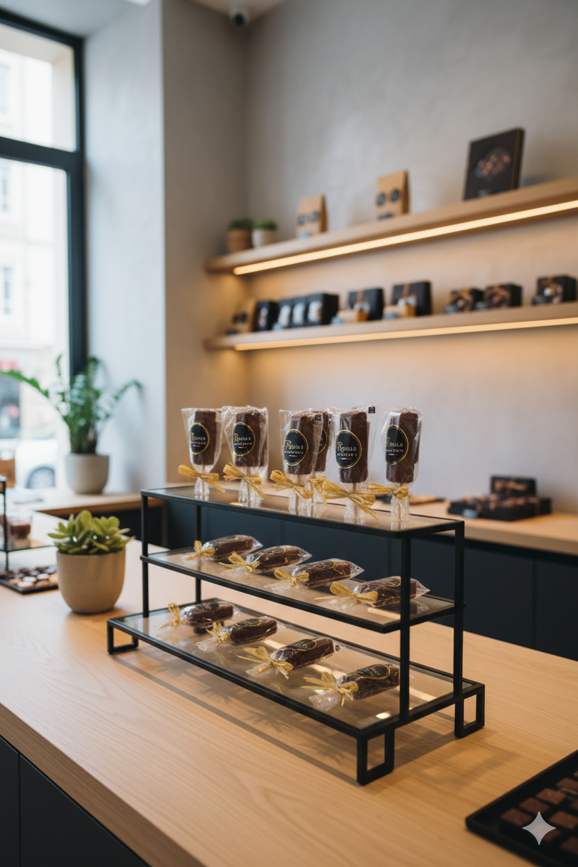 Ambiance - sucette guimauve chocolat lait s006