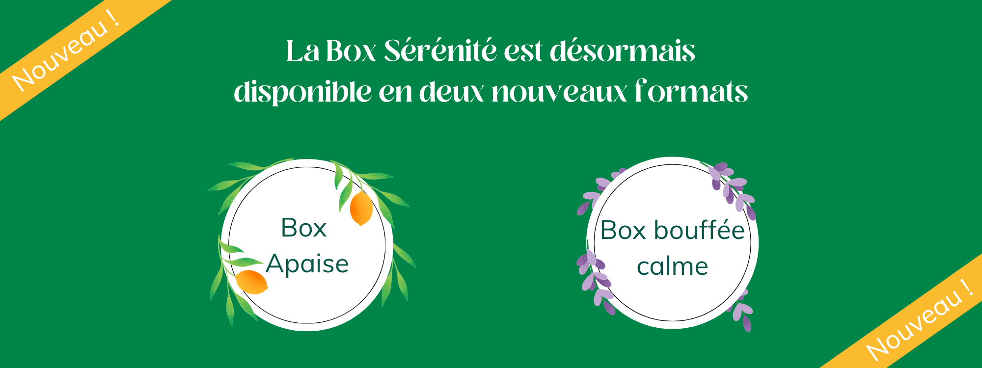 huiles essentielles apaise et bouffée calme
