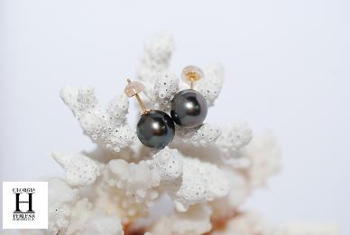 Boutons doreilles Boutons perles de tahiti (5)