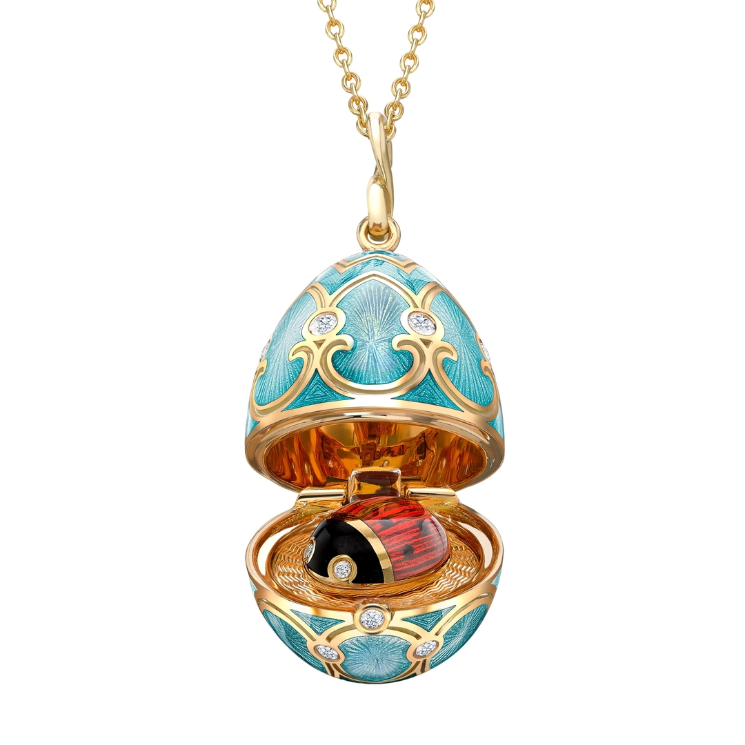 FabergÉ Palais Tsarskoye Selo Turquoise Locket With Ladybird Surprise 