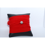 Bracelet manchette soie rouge et perle de tahiti (6)