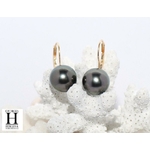 Boucles d'oreilles Dormeuses or et perles de tahiti (6)