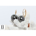 Boucles doreilles Dormeuses or et perles de tahiti (7)