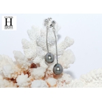 Boucles d'oreilles pendants et perles de tahiti (6)