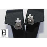 Boucles doreilles diamants et perles de tahiti (2)