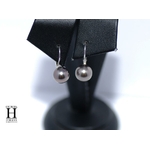 Boucles doreilles Dormeuses perles de tahiti vert rosé (5)