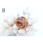 bague candy doré et perle de tahiti
