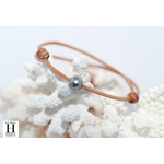 Bracelet Marrakech naturel avec une perle de tahiti (2)