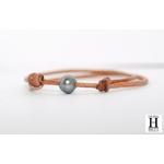 Bracelet Marrakech naturel avec une perle de tahiti (4)
