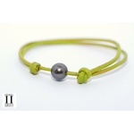 Bracelet Marrakech anis avec une perle de tahiti (4)