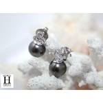 Boucles doreilles diamants et perles de tahiti (4)