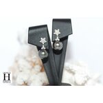Boucles doreilles Flocons de brillants et perles de tahiti (6)