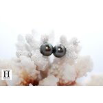 Boucles doreilles boutons et perles de tahiti  (2)