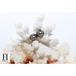 Boucles doreilles Boutons et perles de tahiti  (3)