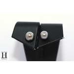 Boucles doreilles Boutons et perles de tahiti  (2)