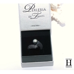 Bague cuir de raie et perle de tahiti (4)