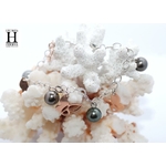 Bracelet Charmes coeur avec perles de tahiti (4)