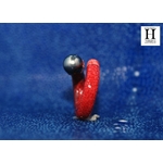 Bague cuir de raie galuchat rouge et perle de tahiti (7)