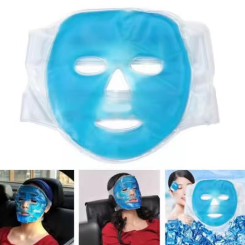 Masque facial en gel froid, compresse de glace bleue (2)