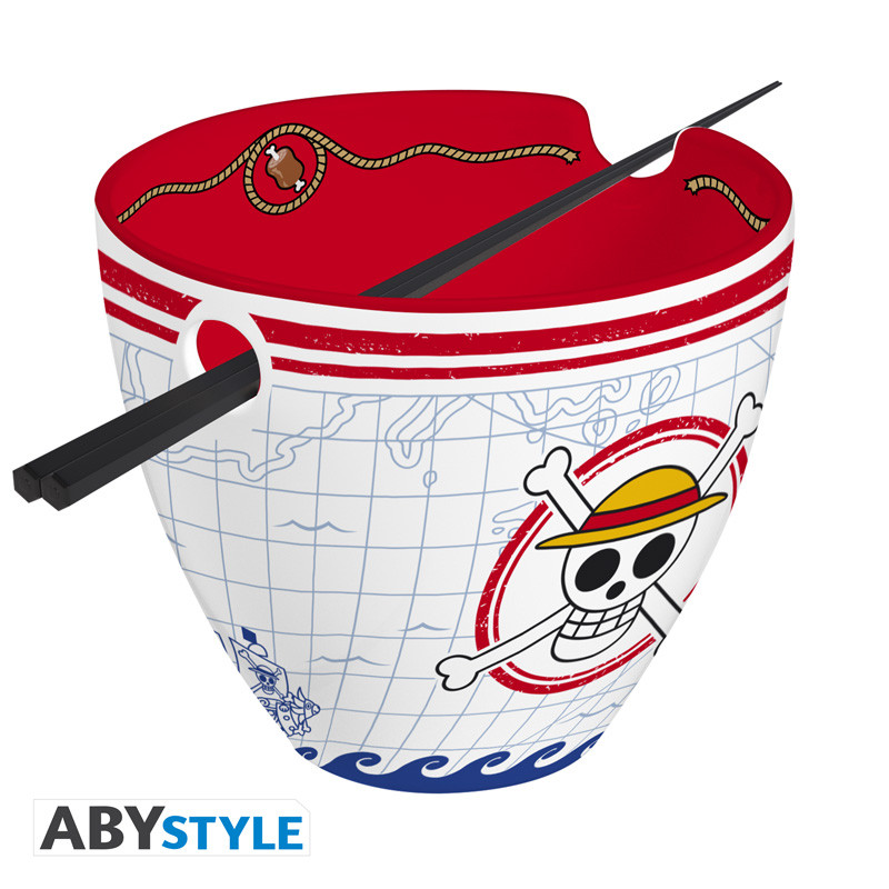 one-piece-bol-a-ramen-avec-baguettes-monkey-d-luffy-x2