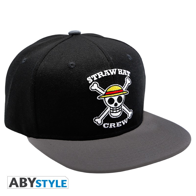 one-piece-casquette-snapback-noir-gris-skull-x2