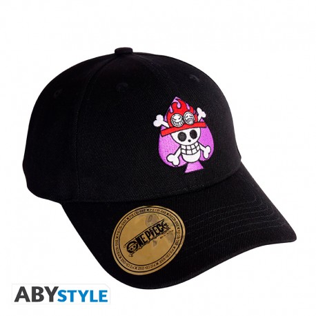 one-piece-casquette-noir-skull-ace-x2