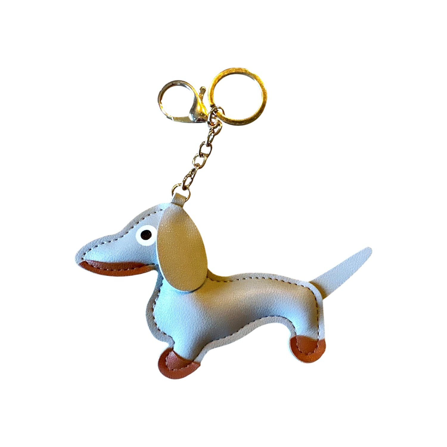 Porte clés teckel gris 2