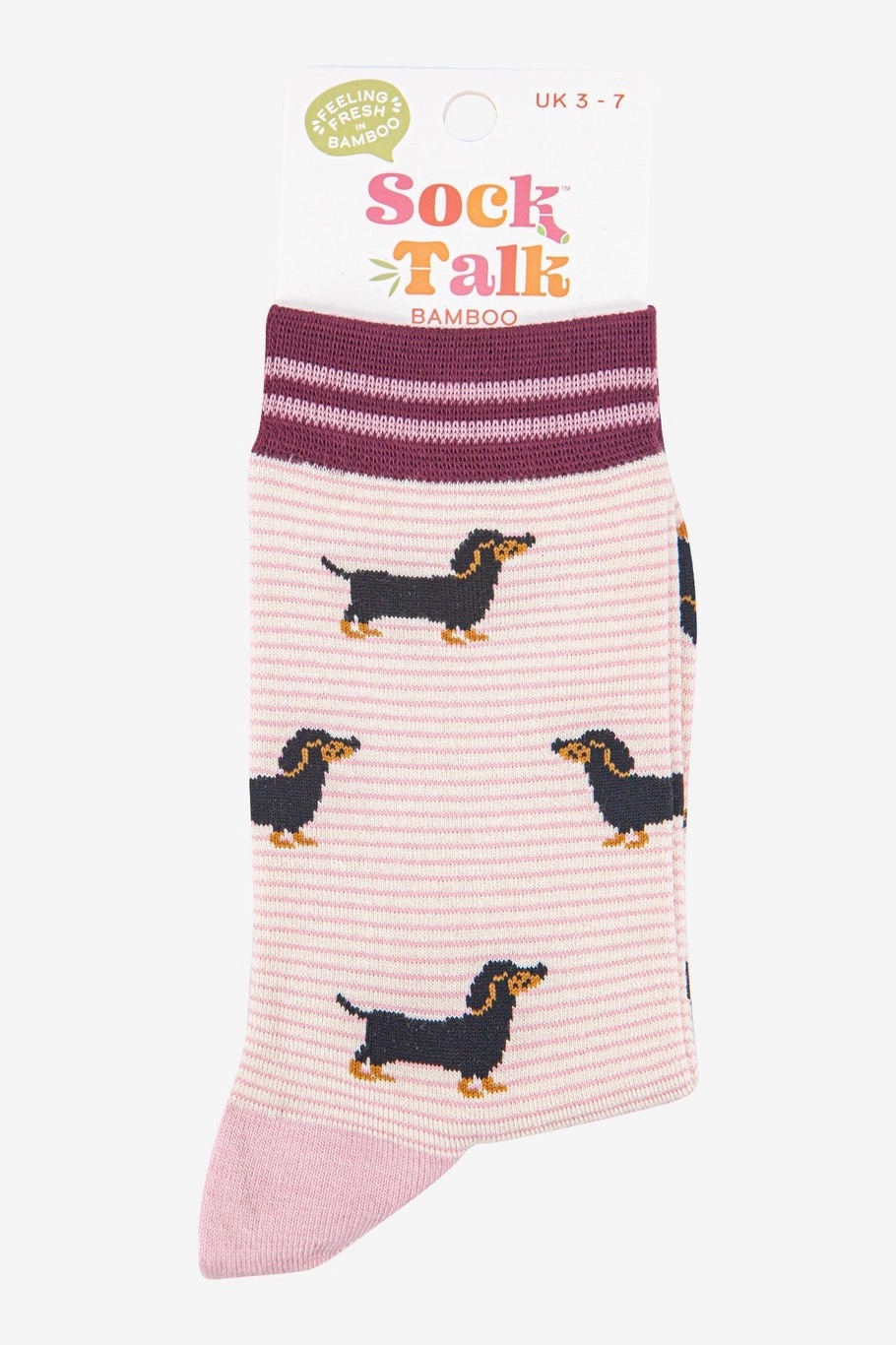chaussettes femme bambou teckels 5-4