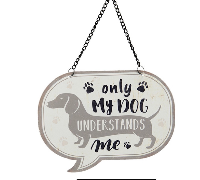 Plaque métal only my dog