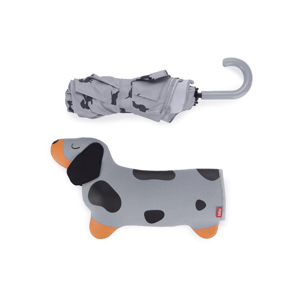Parapluie teckel gris 6