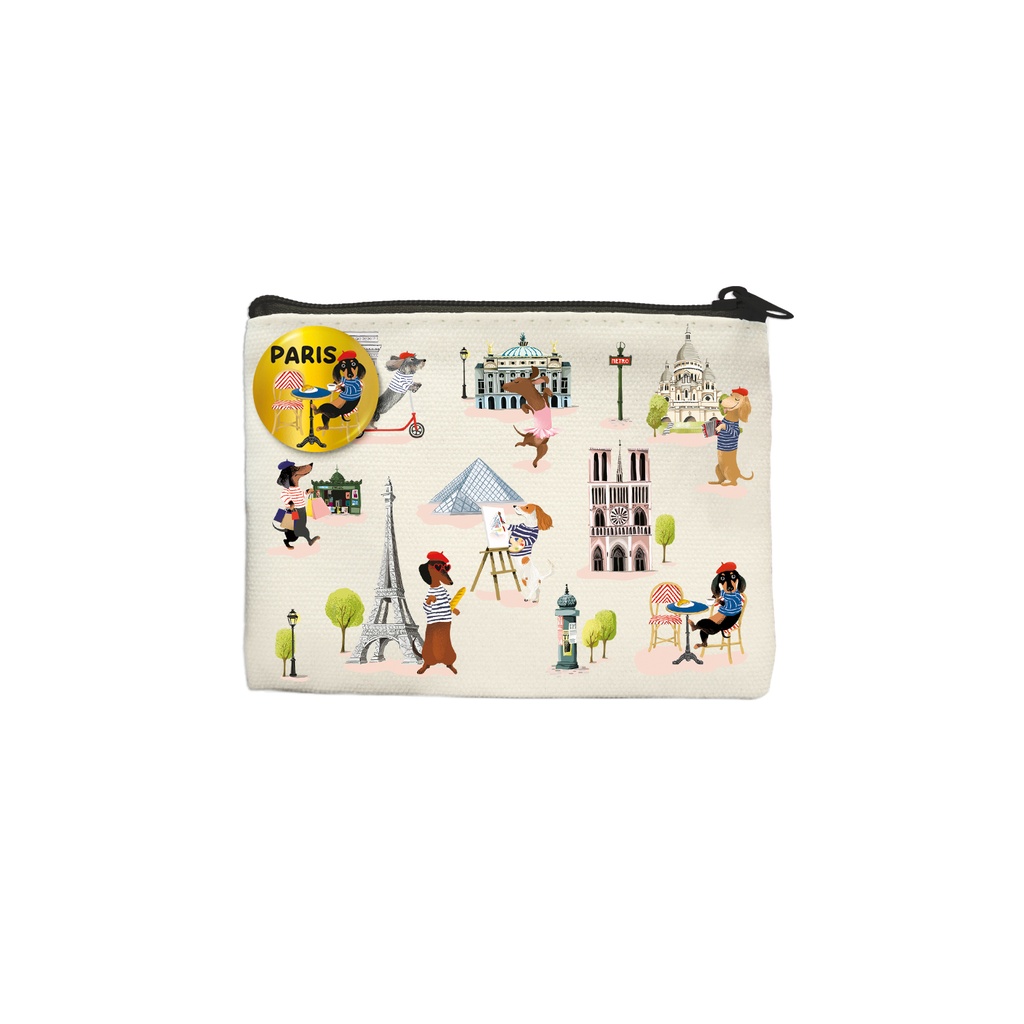 PM149 MINI-POCHETTE TECKELS A PARIS