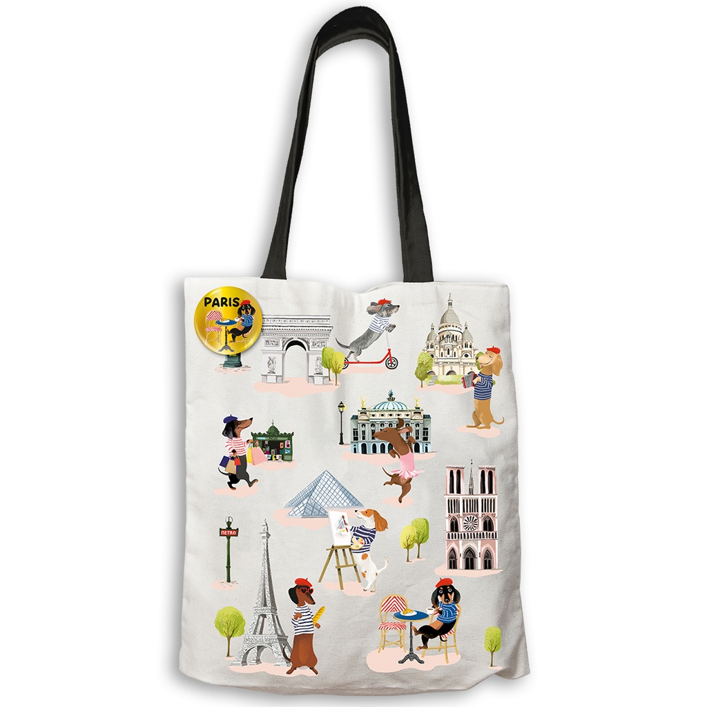 TB112 SAC TOTE BAG TECKELS A PARIS