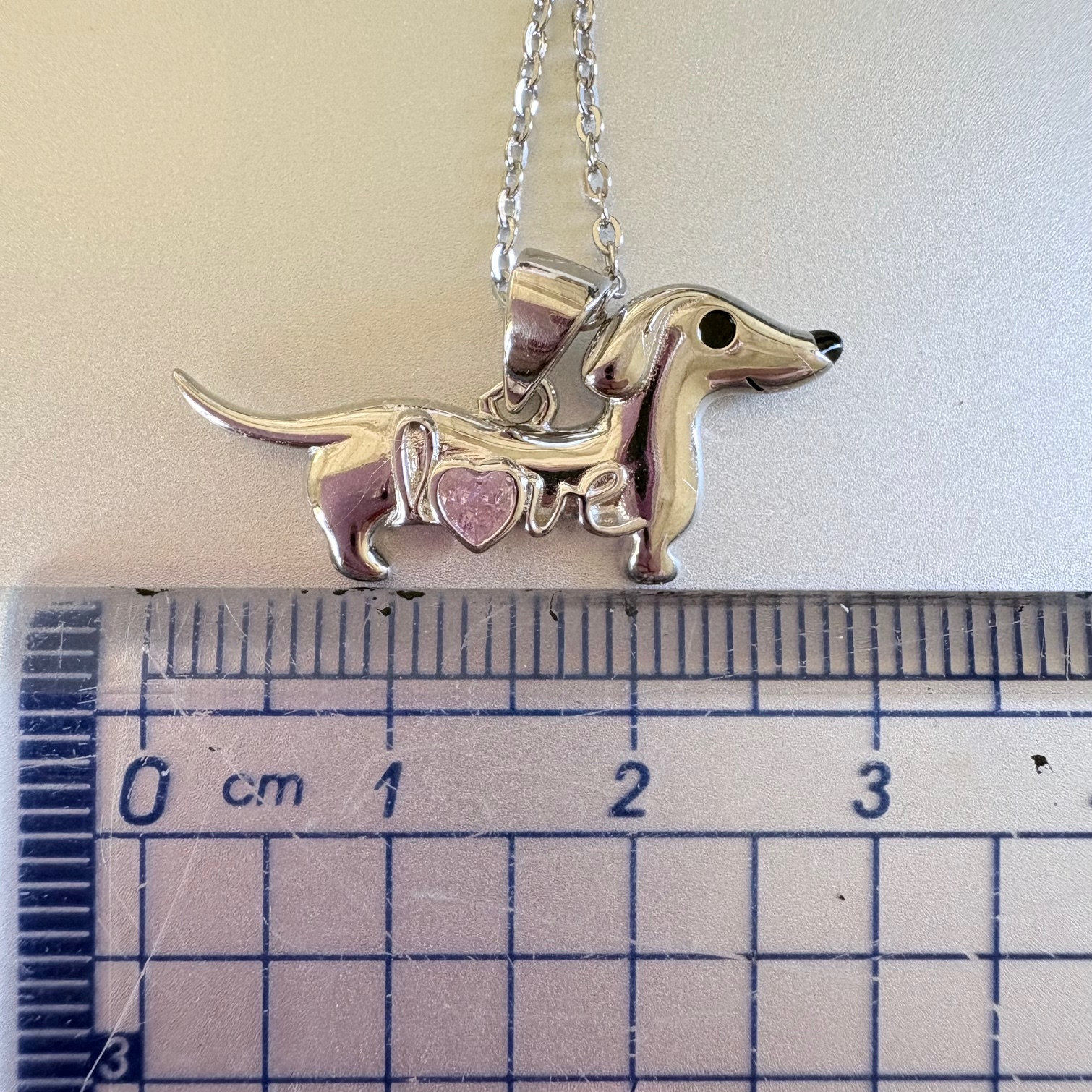 pendentif teckel chaine 2